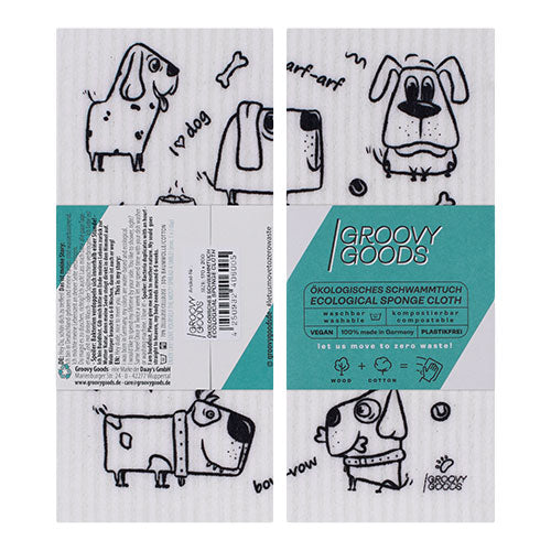 Karklud u. plastik m. hunde fra Groovy Goods