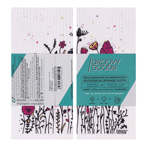 Karklud u. plastik m. blomster fra Groovy Goods