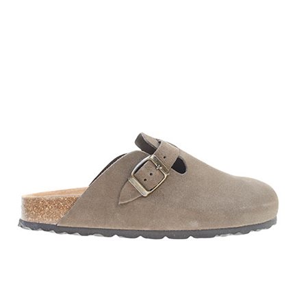 BioStep lukket læder sandal - Taupe 36