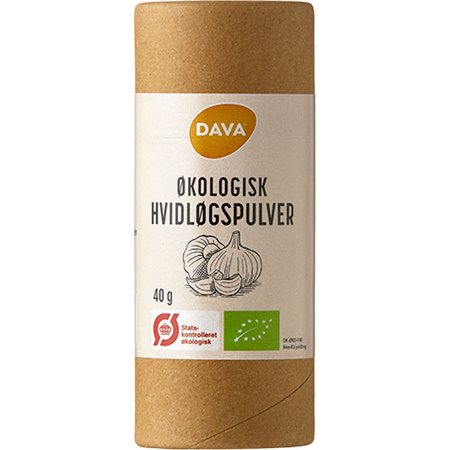 DAVA øko hvidløgspulver Ø