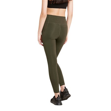 Full-Length High-Waist Tights Dark Olive str. XS