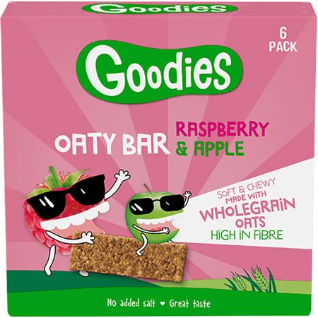 Goodies Oaty bar Raspberry & Apple 6p