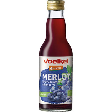 Merlot, ren druesaft Demeter Ø