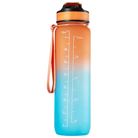 Motivationsflaske 1 ltr Orange/Grøn