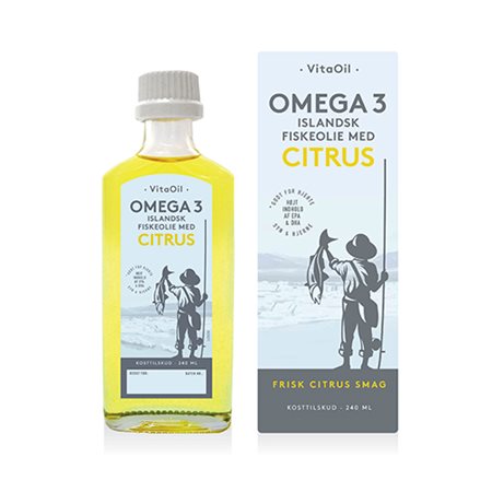 VitaOil Islandsk Omega 3 med citrus