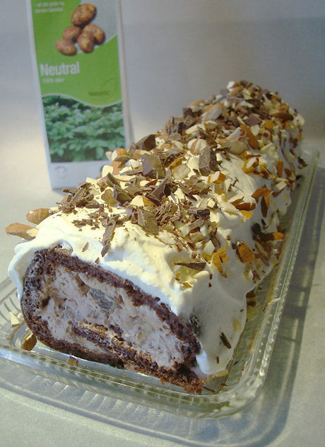 LCHF chokolade/banan roulade