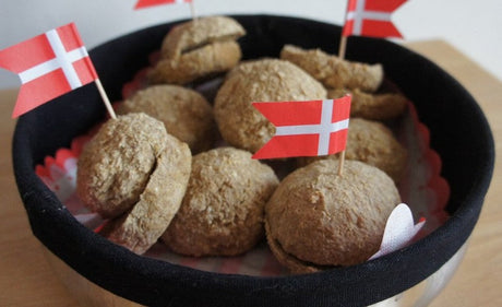 Glutenfrie, fiberrige kanel fødselsdagsboller