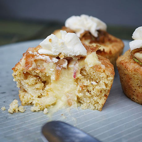 Æblecupcakes med vaniljecreme