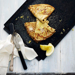 Pandekager med citron og sukker