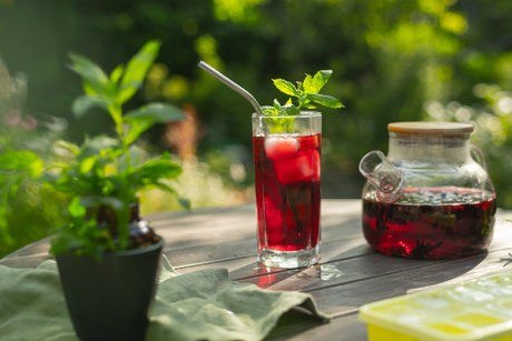 Hibiscus med honning & danskvand