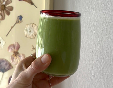 Grøn smoothie med ærteprotein