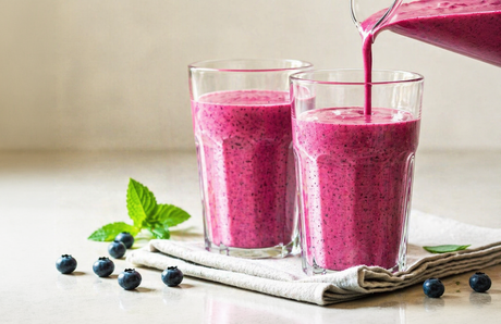 Smoothie med granatæble & citron-ingefær