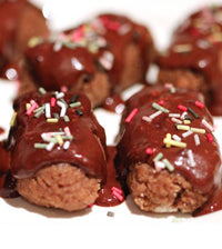 Proteinrige chokoladebarer med kokosmel