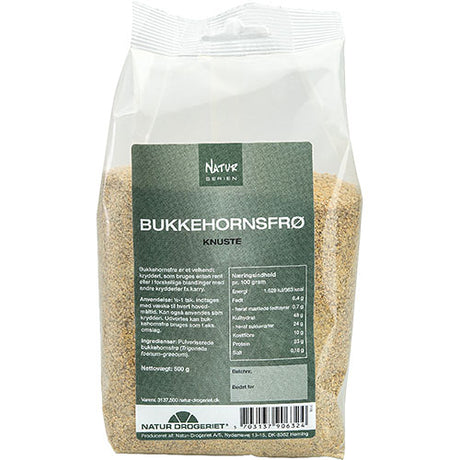 Bukkehornsfrø knust fra Natur-Drogeriet