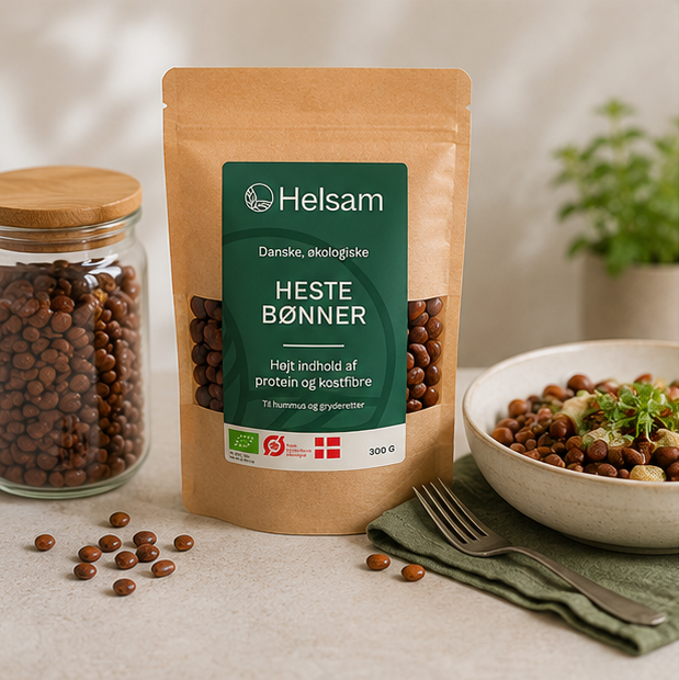 Helsam Hestebønner Økologisk - 300 g | Hele bønner fra Helsam