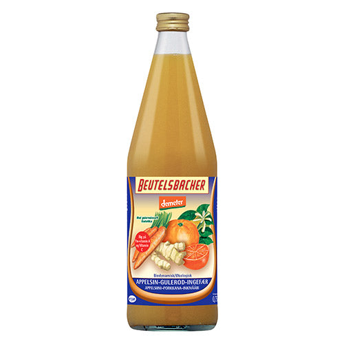 Appelsin-Gulerod-Ingefærsaft Ø Demeter fra Beutelsbacher