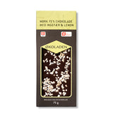 Chokolade mørk ingefær/lemon Ø fra Økoladen