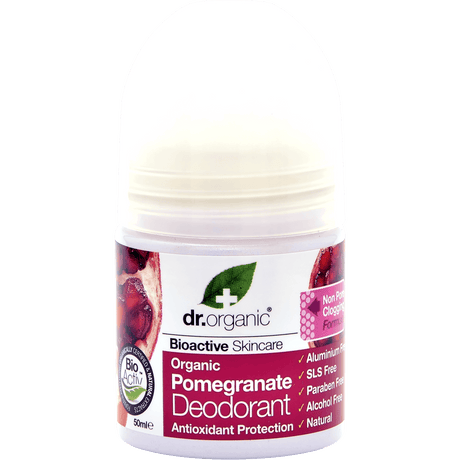Dr. Organic Deo Roll On (50 ml) | Pomegranate fra Dr. Organic