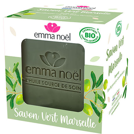Emma Noël Oliven Sæbeblok Marseille | 400 g fra Emma Noël
