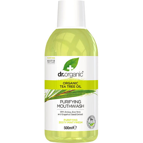 Mundskyl Tea Tree fra Dr. Organic