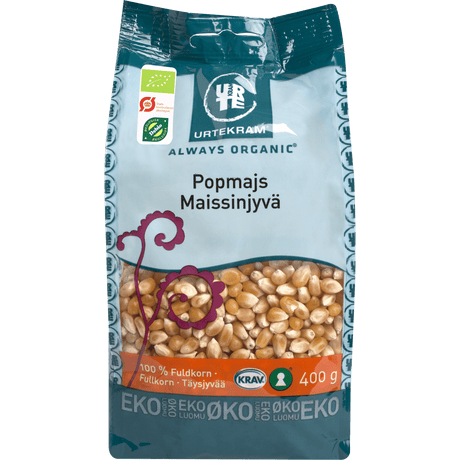 Urtekram Popcornsmajs Økologisk | 400 g