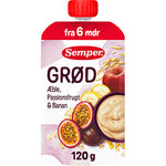 Semper Grød Med Passionsfrugt, Æble Og Banan Fra 6 Mdr. | 120 g