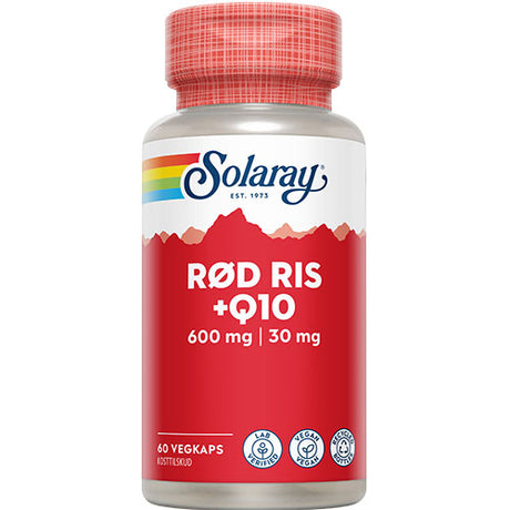 Rød ris & Q10 fra Solaray