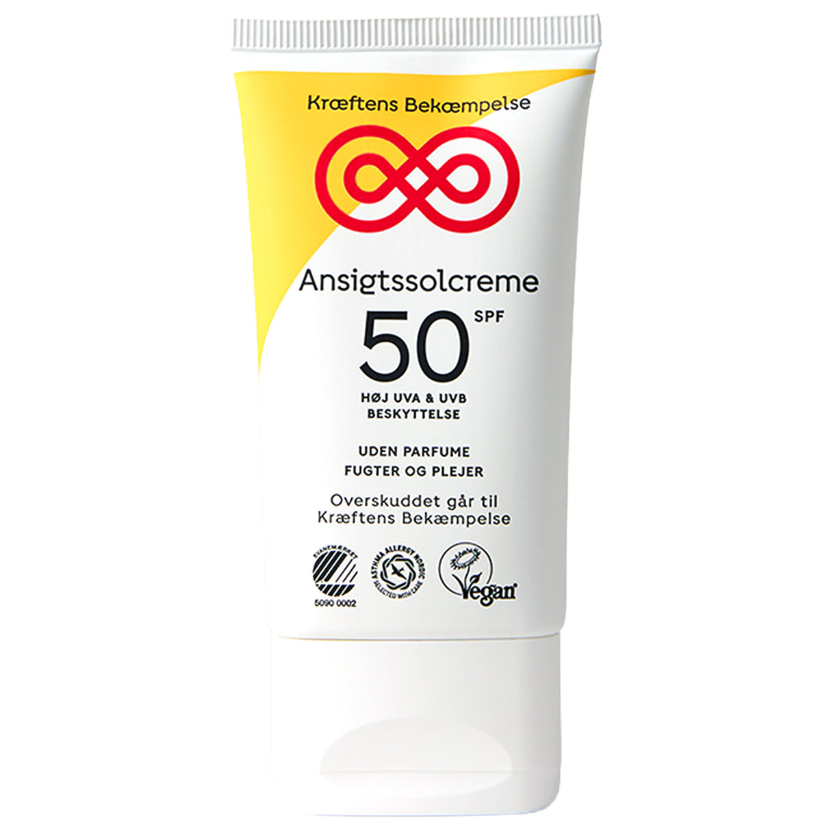Kræftens Bekæmpelse Ansigtssolcreme SPF50 | 50 ml fra Helsam.dk