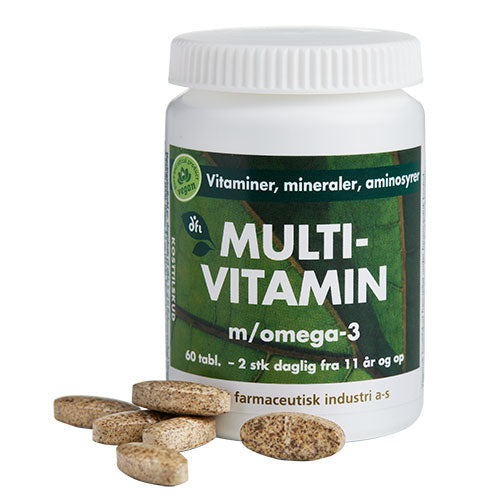 Multivitamin med Omega 3 fra Grønne dfi vitaminer
