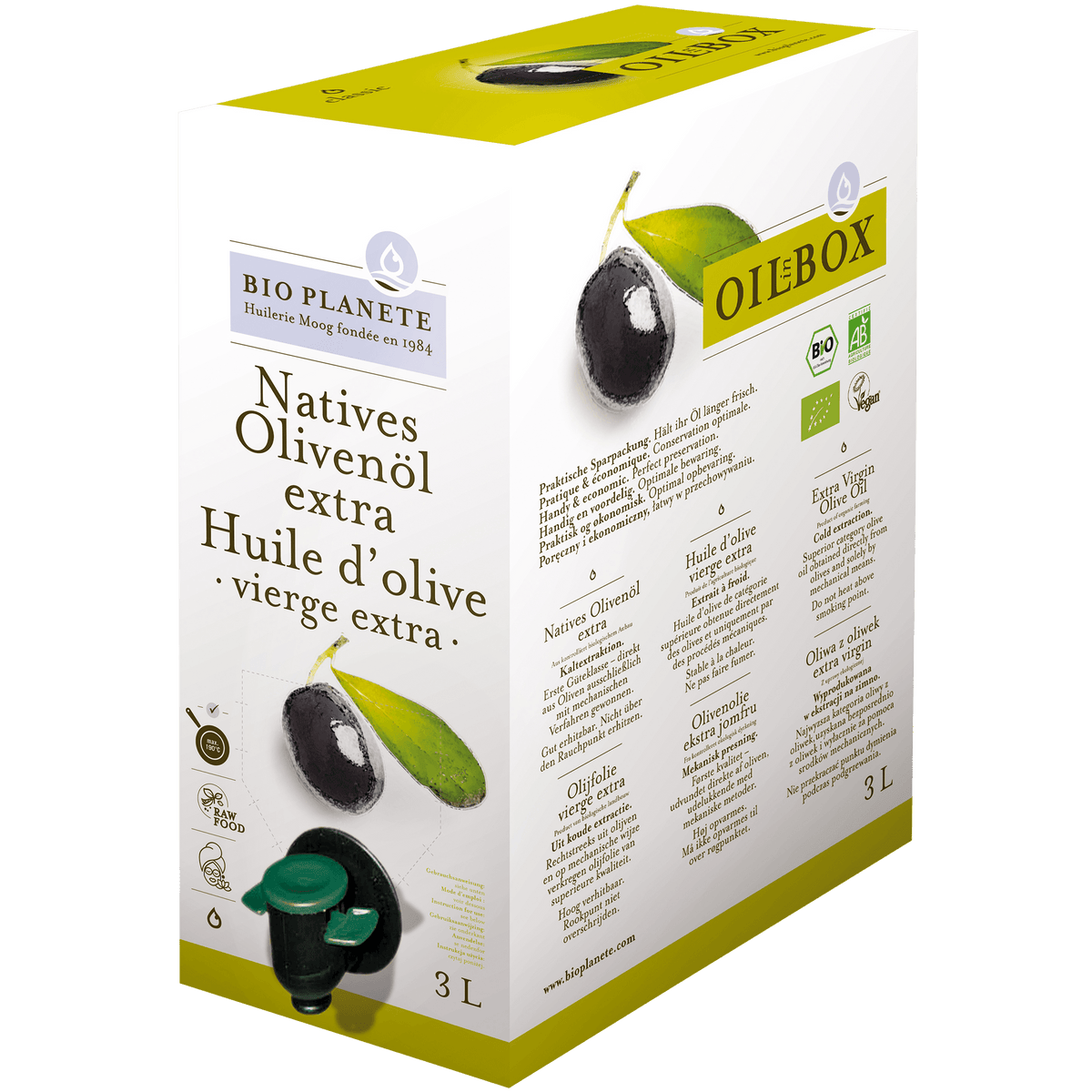 BioPlanète Olivenolie Økologisk | 3 liter