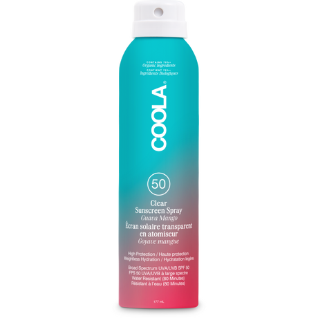 Clear Body Spray SPF 50, Guava Mango 