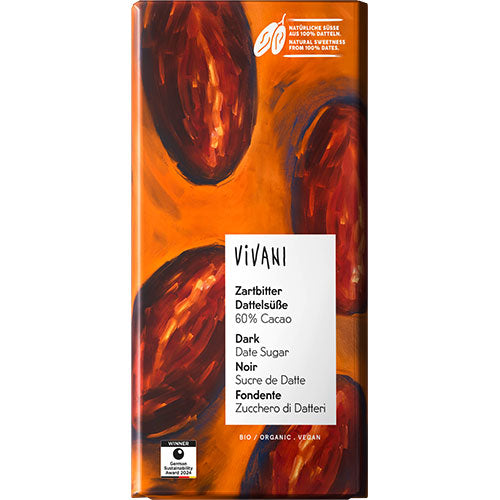 Vivani Mørk med Daddelsukker Økologisk | 80 g