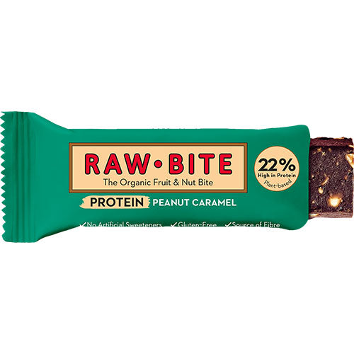 Rawbite Proteinbar Peanut Caramel Ø fra RawBite