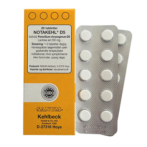 Notakehl tabletter D5 fra Sanum