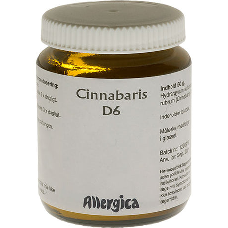 Cinnabaris D6 trit fra Allergica
