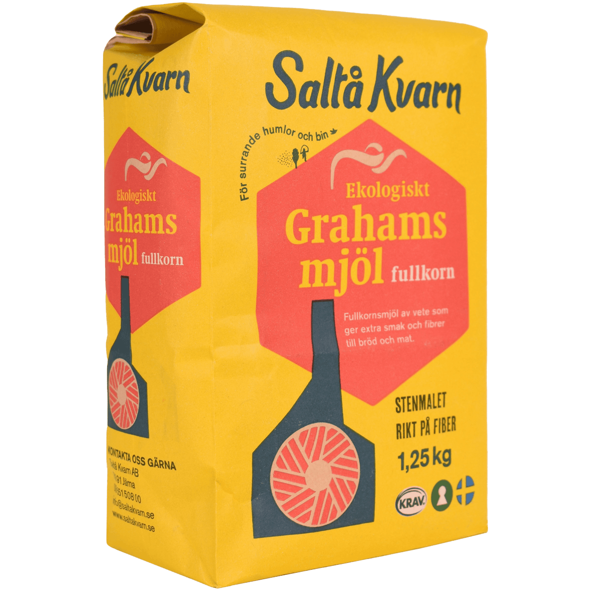 Saltå kvarn Saltå Kvarn Grahamsmel Økologisk | 1250 g
