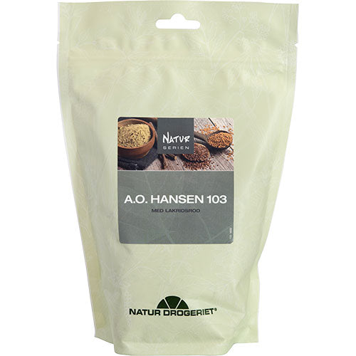 A. O. Hansen 103 med lakridsrod.