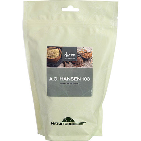 A. O. Hansen 103 med lakridsrod.