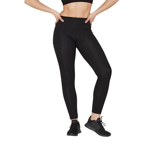 Full-Length Active Tights sort str. XS fra Boody