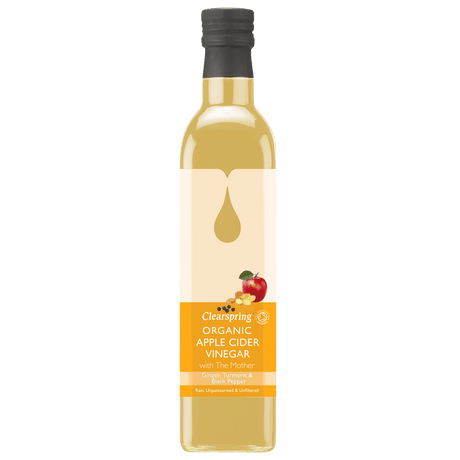 Clearspring Æblecidereddike Økologisk M.ingefær, Gurkemeje, Peber & Eddikemor | 500 ml