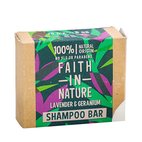 Faith in Nature Shampoo Bar | Lavendel & Geranium fra Faith in Nature