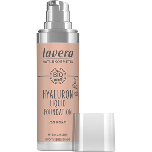 Foundation Cool Ivory 02 Hyaluron Liquid fra lavera