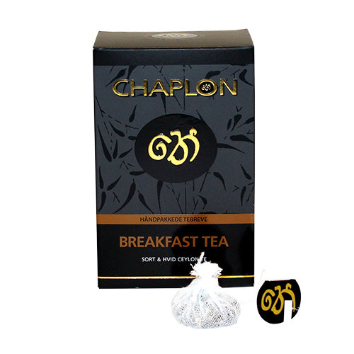 Breakfast sort/hvid te Ø fra Chaplon