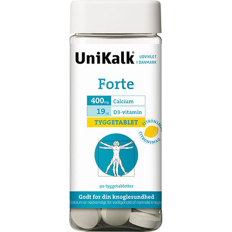 UniKalk Forte tyggetablet fra Unikalk
