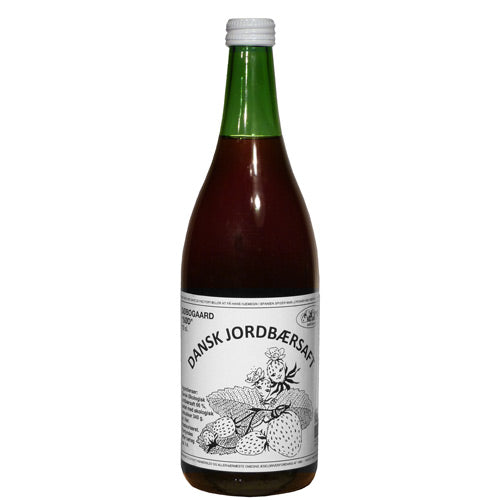 Jordbærsaft sød Ø fra Søbogaard