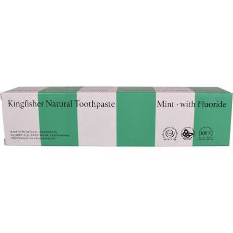 Kingfisher Tandpasta Med Fluor | Mynte fra Kingfisher Toothpaste
