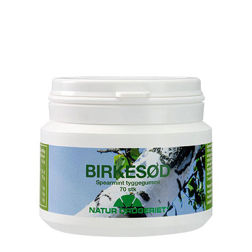 Tyggegummi Birkesød Spearmint 70 stk fra Natur-Drogeriet