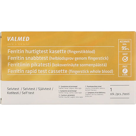Ferritin Test 1 stk fra Valmed