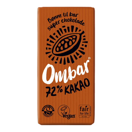 Ombar Bar Økologisk 70 g | 72% Kakao fra Ombar