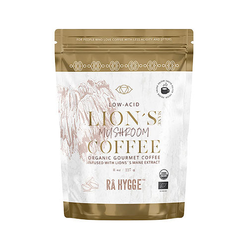Kaffe m Lion's Mane svampeekstrakt - filtermalet Ø fra Rå Hygge